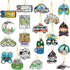 Siifert 20 Pcs Camping Diamond Painting Keychain Kits with Tools 5D DIY Diamond Art Pendants Cute Hanging Camping Drill Diamond Painting Key Chain...