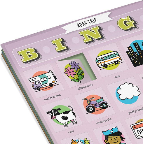 Knock Knock Roadtrip Bingo, 12 Reusable Cards for Road Trips...