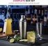 FineDine 7-Piece Cocktail Shaker Set - Bar Tools - Stainless Steel Bartender Kit, with All Bar Accessories, Cocktail Strainer, Double Jigger, Bar ...