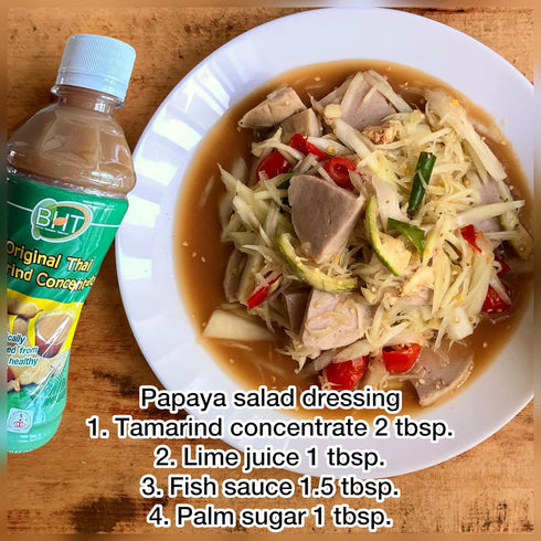 Original Thai tamarind concentrate perfect for Pad Thai sauce, papaya salad dressing, peanut sauce or as a refreshing tamarind drink. No sugar add...