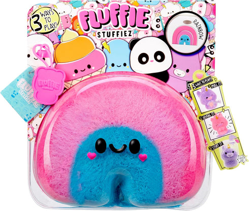 Fluffie Stuffiez Rainbow Small Collectible Feature Plush - Surprise Reveal Unboxing with Huggable ASMR Fidget DIY Fur Pulling, Ultra Soft Fluff...