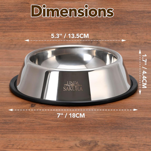 Funny The Boss Needs a Drink Engraved Stainless Steel Dog Bowl - Pet Food Dish Feeding for Dogs - Dog Water Dish - Durable Heavy Duty Pet Doglover...