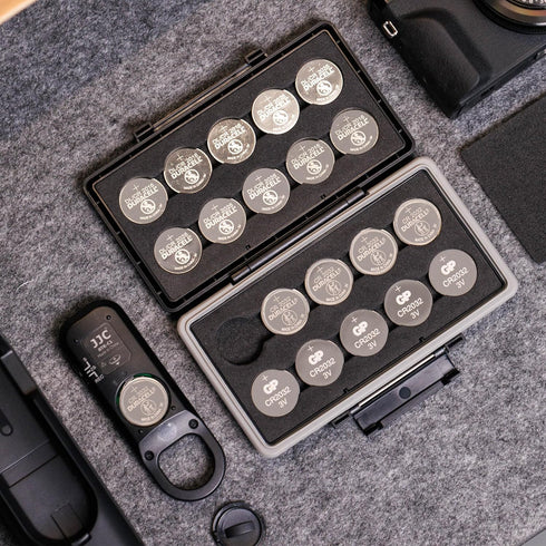 CR2032 Battery Case Holder Storage,Water-Resistant Anti-Shock, Coin Cell Battery Case for 20x CR2032 / CR2025 / CR2045 / CR2016, CR2032 Button Rou...