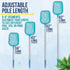 U.S. Pool Supply Swimming Pool 4 Foot Leaf Skimmer Net with 4 Connecting Aluminum Pole Sections - Fine Mesh Netting for Fast Cleaning of Debris - ...