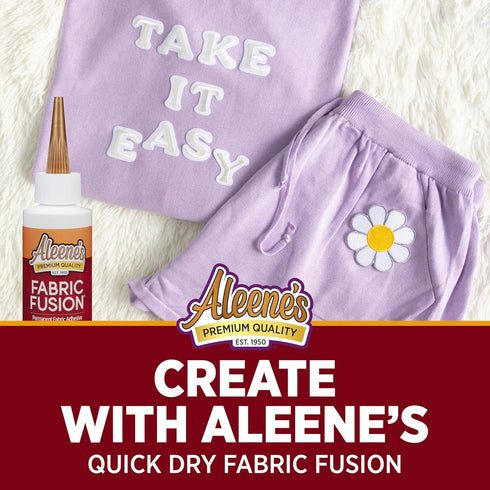 Aleene's Fusion Fabric Adhesive 2 fl oz 3-Pack, Washable Fabric Glue for Clothes, Denim, Leather, Patches, Polyester, Cotton, Fabrics, Dries Flexi...