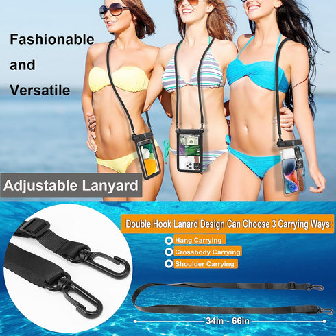 Takfox Extra Large Waterproof Phone Pouch Bag Case for Samsung Galaxy S24 Ultra S23 Plus S22 Note 20 A03S A15 A14 A13 iPhone 15 14 Pro Max, [Up to...