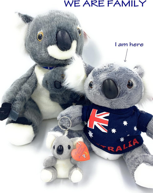 Koala Stuffed Animal Plush Koala Bear 8 Inches Stuffed Koala with T-Shirt Super Soft Koala Plush Australian Souvenir Gifts...
