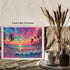 Posterizer 1 pcs- psychedelic funky hippie colorful landscap 7-Abstract & Modern Art-Fantasy & Fiction Art- Living Room Bedroom Decor- unframed wa...
