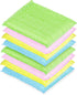 DecorRack 8 Multipurpose Scouring Pads, Non-Scratch Cleaning Sponge for Kitchen, Bathroom, Pots, Pans, and Dishes (8 pack)...