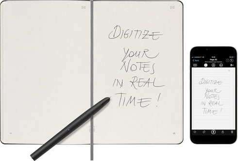 Moleskine Smart Notebook, Large, Plain, Black, Hard Cover (5 x 8.25)...