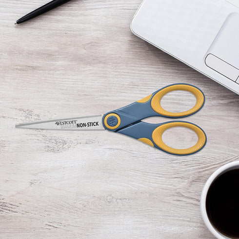 Westcott Titanium Bonded Non Stick Scissors, 7" Straight (14851)...