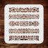 Stencils for Walls: Celtic Clip Stencil, 12 x 13 inch (L) - Irish Celts Viking Barrette Hairclip Knotwork Design Woven Ethnic Braided Protection K...