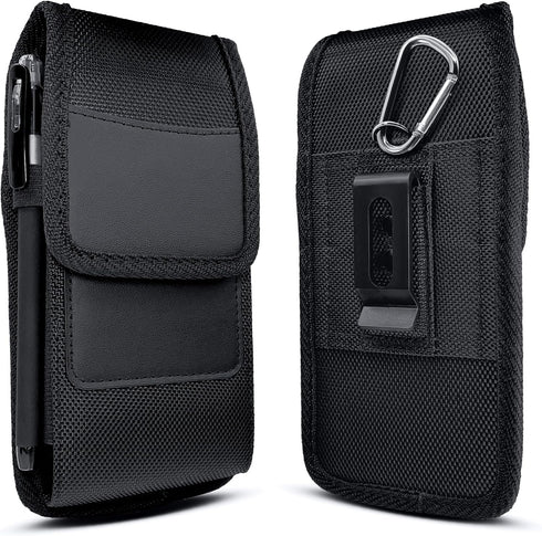 Cell Phone Holster Case for iPhone 15, 15 Pro 14, 14 Pro 13, 13 Pro 12, 12 Pro, 11, XR, XS 10 with Otterbox Case, Cell Phone Belt Holder for Men, ...