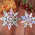 JULMELON 15Pcs Frozen 3D Hanging Snowflakes Decorations, Holographic Snowflakes Garland Silver Snowflakes for Winter Wonderland Decorations Frozen...