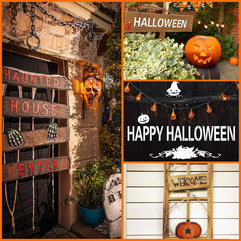 36 Piece Large Alphabet & Number Stencils - Reusable Letter Stencils for Painting on Wood, Wall, Fabric, Rock, Chalkboard & Glass (3 Inches)...