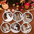 Winter Wonderland Ornaments for Christmas Tree - 6 Pack Christmas Wooden Ornaments for Winter Xmas Holiday Tree Decorations...