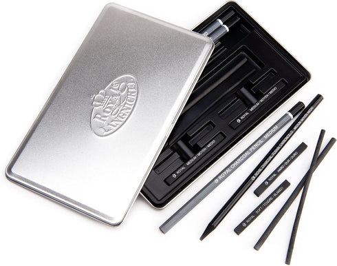 Royal & Langnickel RSET-ART2503 Small Tin Charcoal Drawing Art Set...