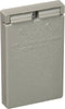 Legrand Pass & Seymour CA26GV Cast Weatherproof Outdoor Cover, 1 Gang, Decorator or GFCI Opening with Vertical Self-Closing Lid, Gray (1 Count)...