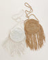 ModParty Crochet Purse | Ivory and Tan | Boho Chic Women Beach Purse | Fringe Crossbody | Brides and Bridesmaids Gift Idea...