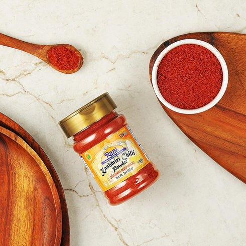 Rani Kashmiri Chilli Powder (Deggi Mirch, Low Heat) Ground Indian Spice 85g PET Jar ~ All Natural | Salt-Free | Vegan | Kosher | Gluten Friendly |...