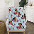 Disney Moana Feel The Waves Aqua, Coral & Violet with Pua Pig & Tropical Flowers Super Soft Toddler Blanket, Aqua, Orange, Purple, White , 40x50 I...
