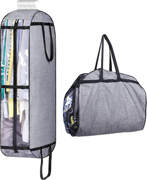 MISSLO Hanging Garment Bags for Travel Suit Bags for Closet Storage 50" Moving Bags for Clothes Dress Cover for Coat, Jacket, Shirt, Clothing...