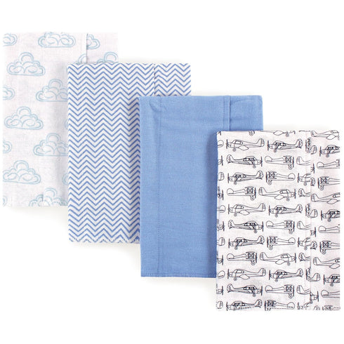 Hudson Baby Unisex Baby Cotton Flannel Burp Cloths, Airplane, One Size...