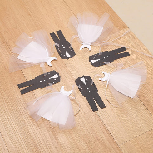 Bridal Shower Decoration Wedding Banners - Core Decorations for The Bride and Groom, Engagement Party Table Decorations, Wedding Dress Selection, ...
