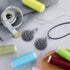 2 Pieces Yarn Cutter Pendants Antique Gold Silver Metal Thread Cutter Pendant Round Shape for DIY Sewing Tools(Antique Silver)...