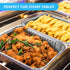 MontoPack Aluminum Foil Pans Half Size Roasting Chafing Pan | Bulk 10 Pack of 9x13 Tins for Cooking, Baking & Catering | Heavy Duty Disposable Coo...