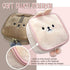 na1 Cute Kawaii Plush Makeup/Cosmetic Bag With Inner Pocket and Handle and Zipper Closure for Convenient Travel and Portability, Soft Velvet Textu...