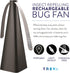 Treva Chemical Free Rechargeable Bug Fan Fly Deterrent with Holographic Blades to Clear Bugs, Mosquitoes, and Flies…...