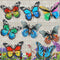 8 Pieces Metal Butterfly Wall Art Decor, 3D Butterfly Hanging Wall Decor Sculpture for Balcony Patio Living Room Garden Outdoor Fence Decoration (...