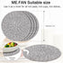 ME.FAN Trivets/Potholders 4 Set Cotton Thread Weave Trivets for for Hot Pots and Pans - Large Coasters/Hot Pads/Hot Mats to Protect Desktop & Coun...