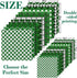 Whaline 24 Sheets St. Patrick's Day Green Plaid Pattern Paper Scrapbook Specialty Paper Double Sided Decorative Craft Paper For DIY Card Making Ph...