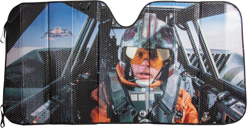 Plasticolor 003702R01 Star Wars Snow Speeder Accordion Style Front Windshield Sunshade...