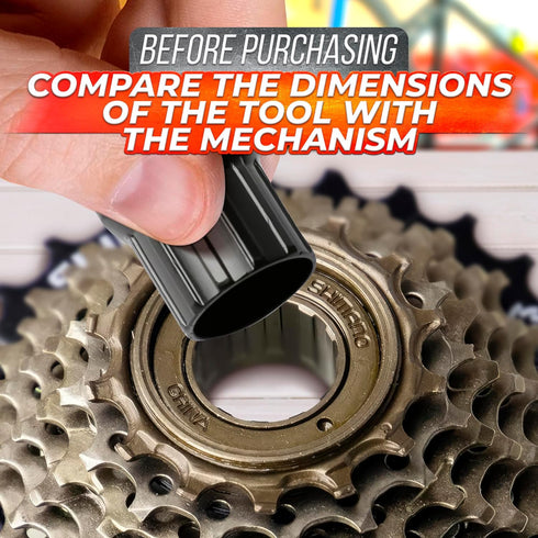 Bike Freewheel Removal Tool - Bicycle Cassette Removal Tool Bicycle Sprocket Remover & Install Tool - Free Wheel Removing Tool Cassette Lockring T...
