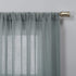 No. 918 Genevieve 2-pack 2-pack Linen Weave Sheer Semi-Sheer Grommet Curtain Panel Pair, 50" x 63", Harbor...
