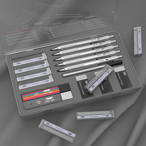 Mr. Pen- Metal Mechanical Pencil Set, 5 Sizes, 0.3, 0.5, 0.7, 0.9, 2mm, Mechanical Pencils, Sketching Pencils, Drafting Pencil, Mechanical Pencil ...