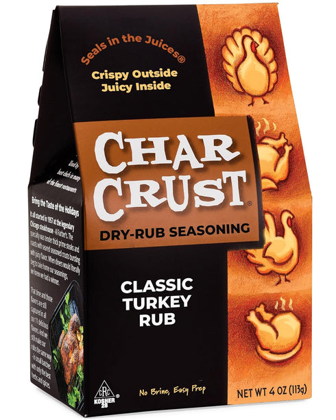 Char Crust Dry Rub Seasoning Classic Turkey Rub, 4 oz (Pack of 1)...