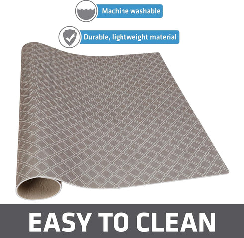 Drymate XL Dish Drying Mat, Oversized (19”x24”), Low-Profile, Super Absorbent, Quick Dry Fabric, Waterproof & Slip-Resistant, for Kitchen Counter,...