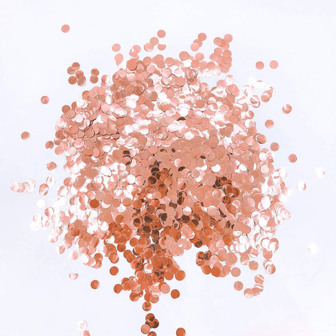 Rose-Gold Foil Metallic Round Table Scatter Dots Mylar Table Confetti Wedding Bridal Shower Engagement Baby Shower Birthday Party Decorations, 60g...