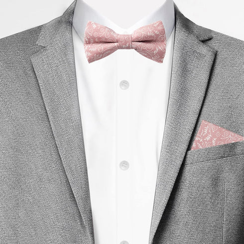Jacob Alexander Men's Pre-tied Banded Adjustable Floral Bow Tie...