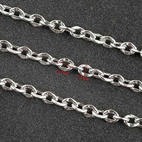 UMAOKANG 5 Meters Stainless Steel Chain for Jewelry Making Lip Chains Bulk Women Necklace Bracelet DIY Jewelry Supplies Findings...