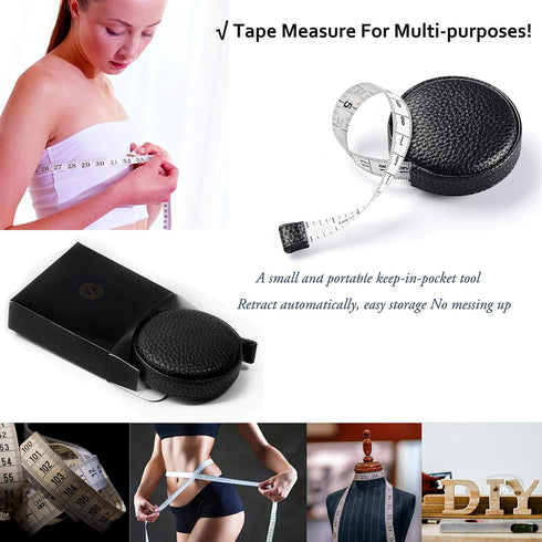 3m/120 Tape Measure Body Measuring Tape for Body Cloth Tape Measure for Sewing Fabric Tailors Medical Measurements Tape Dual Sided Sewing Cloth Ta...