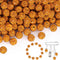150 pcs 10mm Rhinestone Beads for Crafting, Golden Shiny Round Shamballa Disco Beads Bulk, Fancy Sparkle Crystal Clay Bead for Necklace Bracelet E...