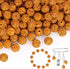 150 pcs 10mm Rhinestone Beads for Crafting, Golden Shiny Round Shamballa Disco Beads Bulk, Fancy Sparkle Crystal Clay Bead for Necklace Bracelet E...