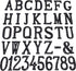House Address Letters- 3 Inch High Innovative Wrought Iron Numbers, Vintage Nail on Die Cast Mailbox Letters,Letter N...