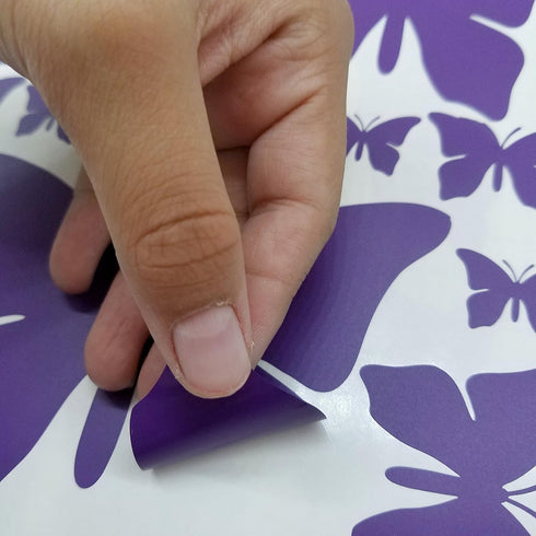Jeyfel Decals: Butterfly Wall Decals- Purple, Pink & Turquoise Set. DIY Decoration. Beautiful Butterfly Wall Stickers. Girls, Nursery, Room Decor....