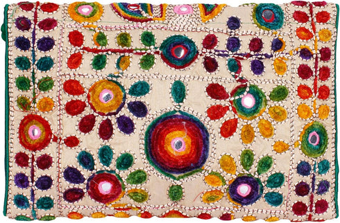 Rajasthani Jaipuri Art Sling Bag Foldover Clutch Purse Quality Checked...